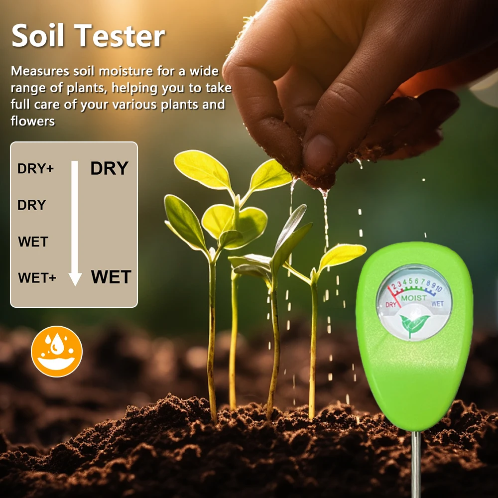 LY102 Soil Moisture Detector Soil Moisture Testing Tool No Battery Required Garden Bonsai Planting Tool