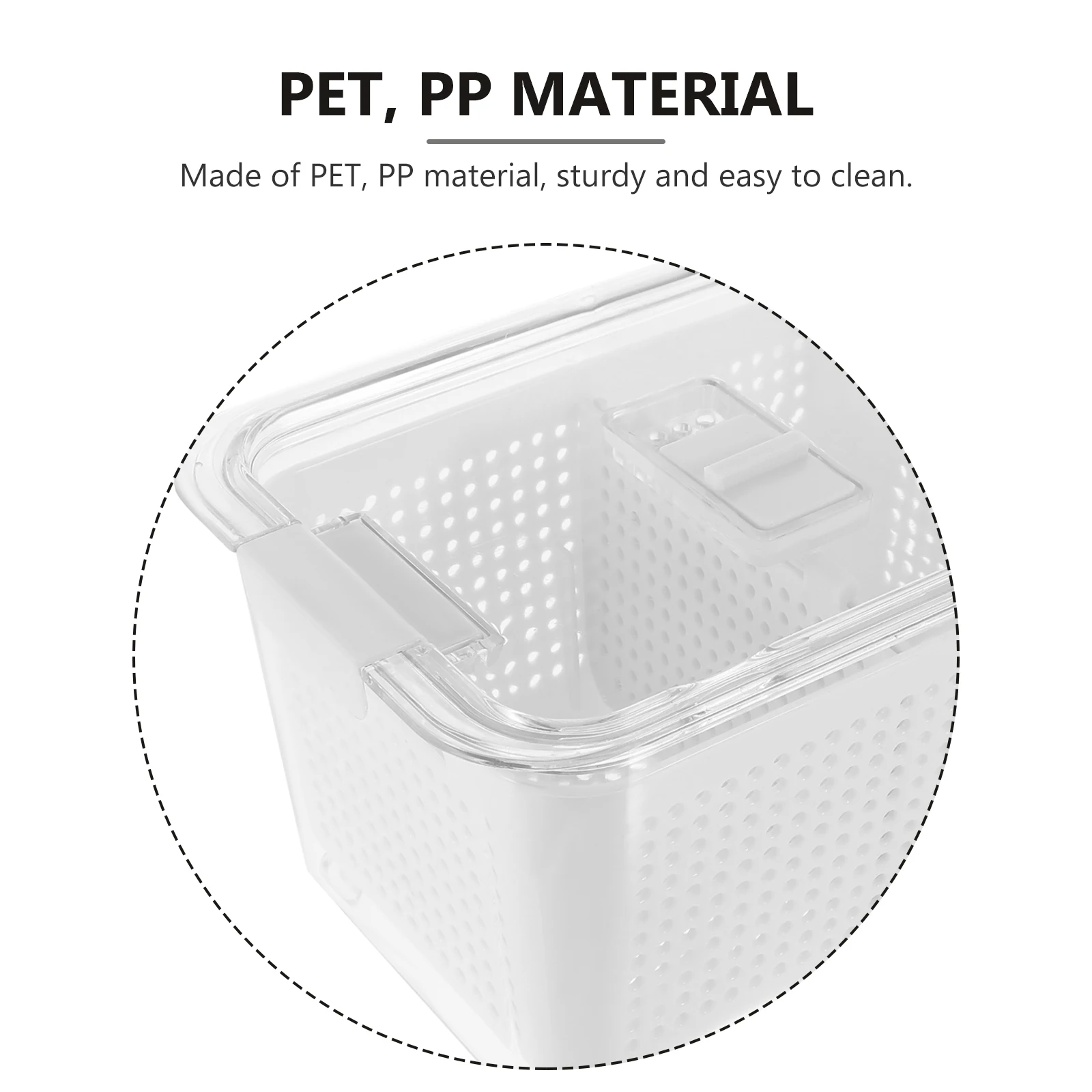 

Transparent Sealed Food Storage Containers Drain Design Ventilated Fridge Vegetable Box For Fresh Fruits Vegetables Meat