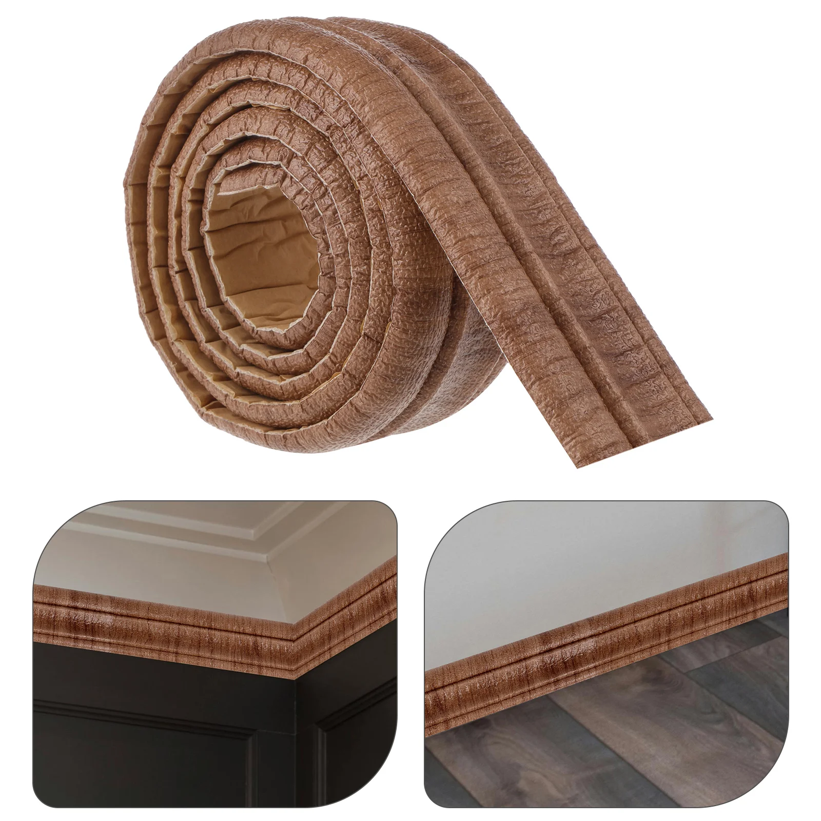 

Thickened Self Adhesive Waistline Border 2 35m Long Baseboard Molding Foam Wall Sticker Skirting Strip Decorative Background