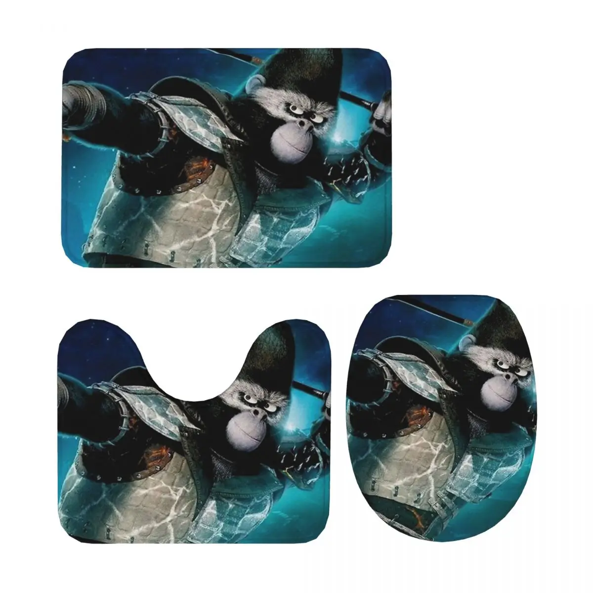 

Johnny Sing 2 Poster 3 Pcs Bath Mat Bathroom Set Toilet Lid Cover Home Decor Non-Slip Carpet Floor Rug