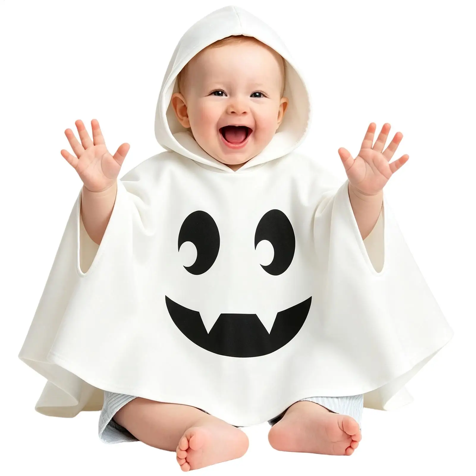 Kids Halloween Ghost Costumes Boys Girls Hooded Cloak Fancy Cosplay Child Clothes Halloween Parties Prank Hooded Cape Props