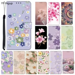 3D Flower Phone Case for Samsung Galaxy A51 A71 A50 A70 A20E A40 A11 A12 A22 A32 A52 A31 A41 A42 Cases Leather Wallet Flip Cover