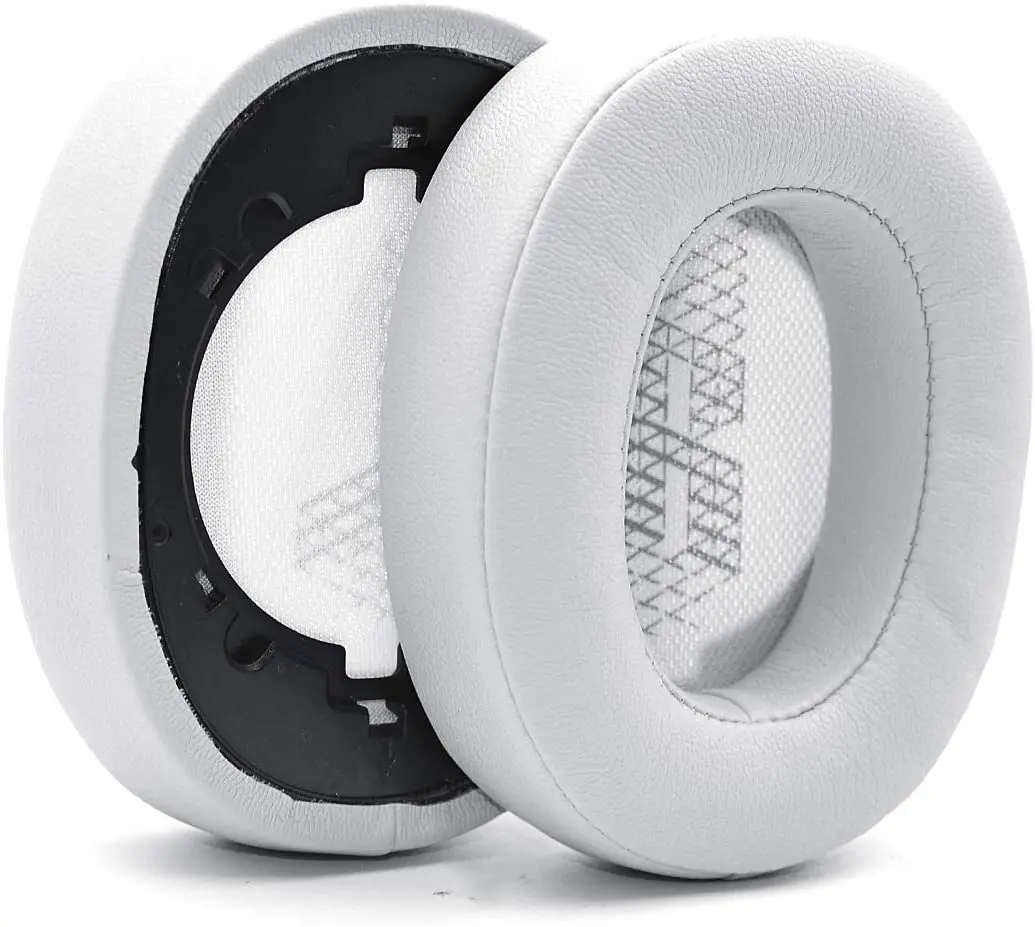 Almohadillas para los oídos Live 500 BT, almohadillas para los oídos de repuesto de cuero con proteínas y espuma viscoelástica, compatibles con auriculares JBL Live 500BT