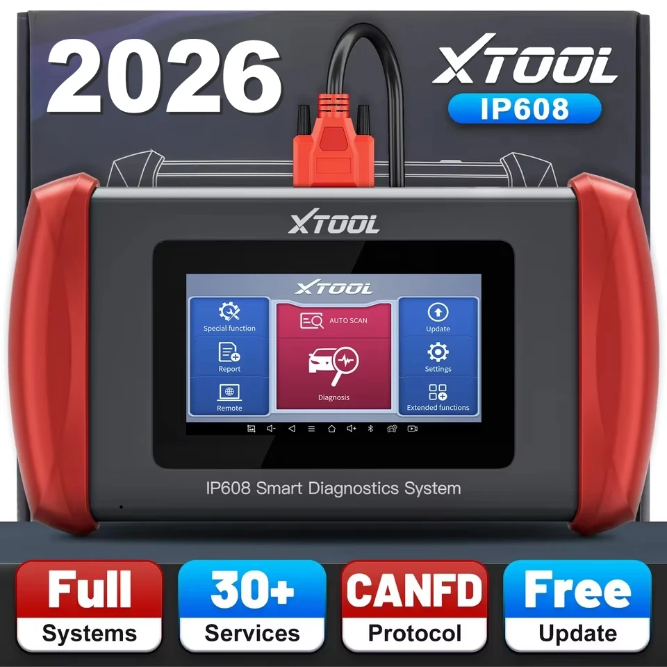 XTOOL IP608 outils de Diagnostic de voiture Scanner automobile plus de 30 Services Scanner OBD2 toutes les fonctions mise à jour gratuite à vie avec CANFD