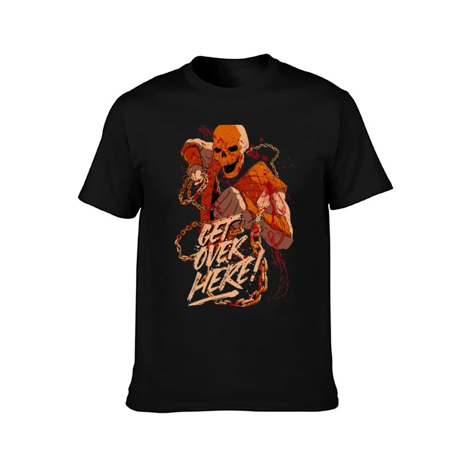 Mortal Kombat Hell Scorpion T-Shirt, Summer Casual Cotton Tee, Oversized Streetwear Tops, Vintage Graphic Print, 100% Cotton