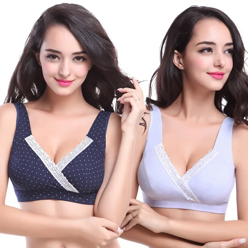 100% Cotton Maternity Bra for Breastfeeding Pregnancy Women Nursing Bra Wire Free Bras  Underwear Pregnancy Clothes