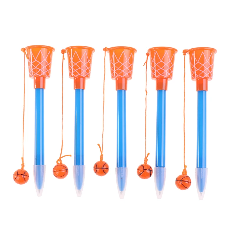 

1/5Pcs Basketball Hoop Pens,Basketball Party Favors -Sports Novelty Pens With Basketball Toss For Sport Themed Birthday Party
