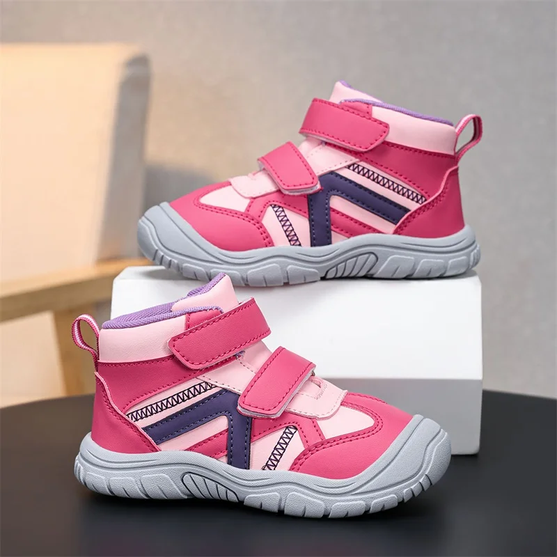 

Autumn Children High top Shoes Outdoor Climbing Boys Hiking Sneakers Girls Casual Sport Skateboard Shoes Breathable Kids Trainer