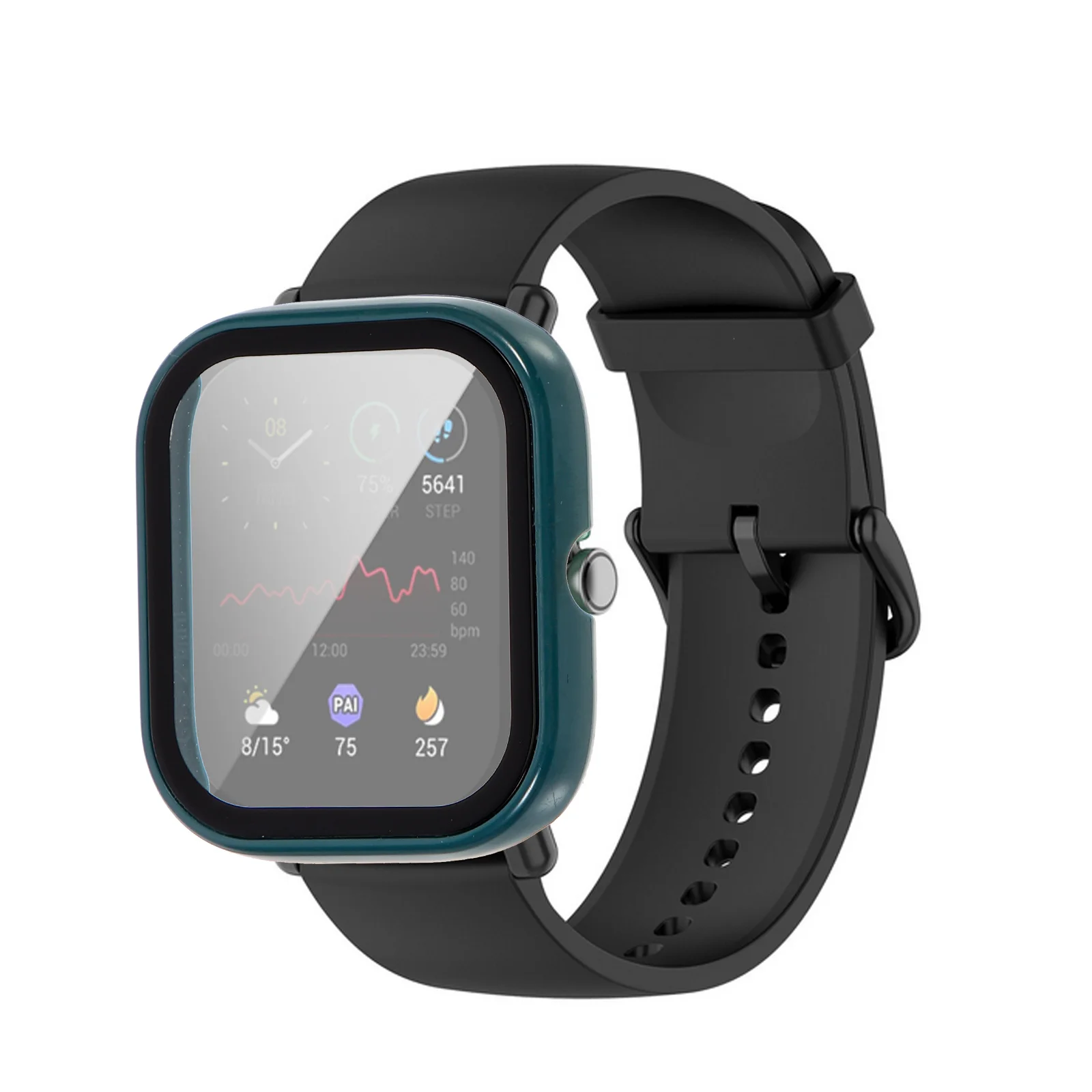 Pc Watch Cover Vervangbare horlogekastbeschermer Krasbestendig Lichtgewicht Schokbestendig Smartwatch Cover Compatibel voor Amazfit
