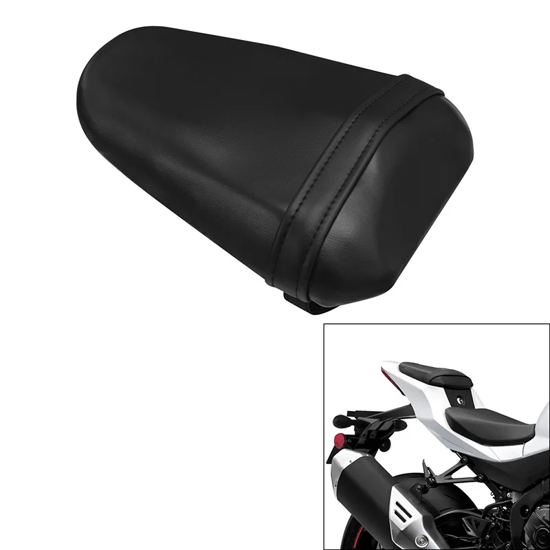 Motorcycle Black Rear Pillion Passenger Seat Cushion For Suzuki GSXR1000 GSXR 1000 2017 2018 2019 2020 2021 2022 2023 2024 2025