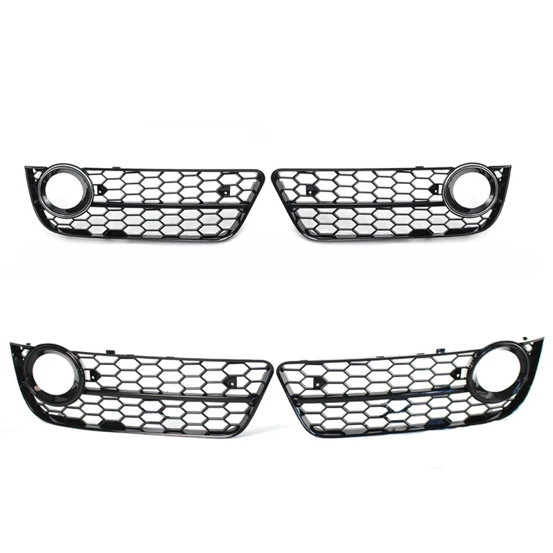 

1Pair Car Front Grille Grill Lower Bumper Fog Light Cover Trim For A5 Coupe/Sportback 08-11 Cabriolet 10-11