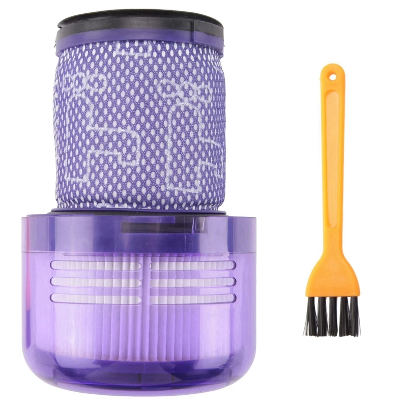 2025-2Pcs Hepa Filter For Dyson V12 Vacuum Cleaner Rear Filter Replacement Spare Parts Washable Filter With Cleaning Brush