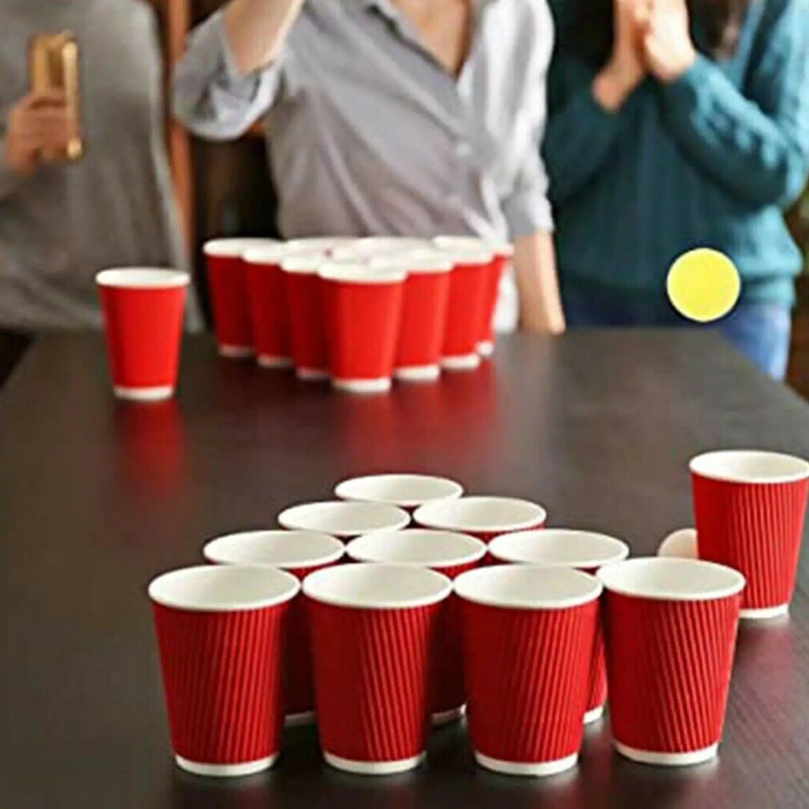 Pelota de tenis de mesa de Color esmerilado para niños, juego de azar, cerveza, entrenamiento, plástico luminoso, pelota de juguete, Color aleatorio, 1/10/50 piezas