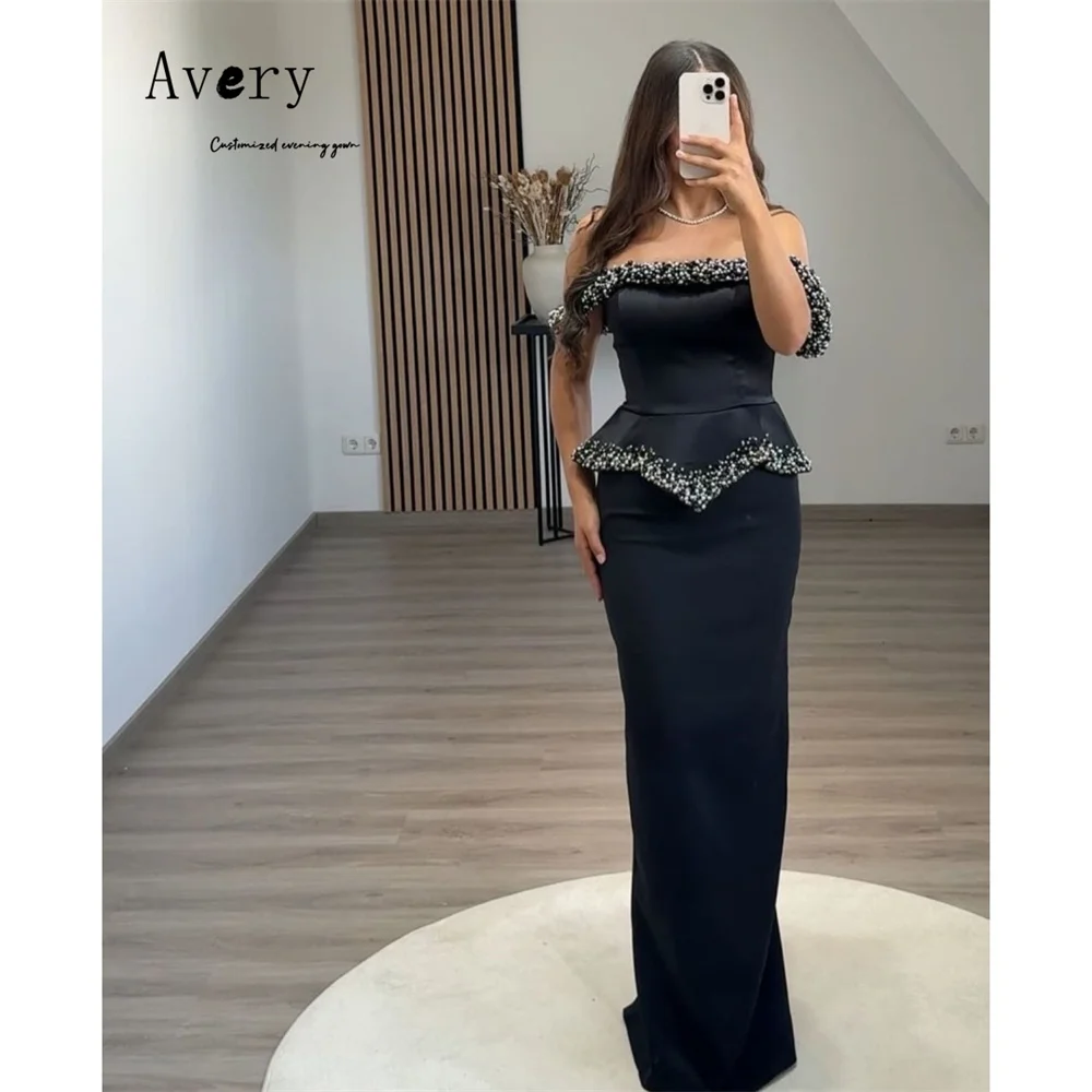 

Avery индивидуальные блестящие элегантные платья с открытыми плечами и рыбьим хвостом для женщин, длинные вечерние платья, женское вечернее платье