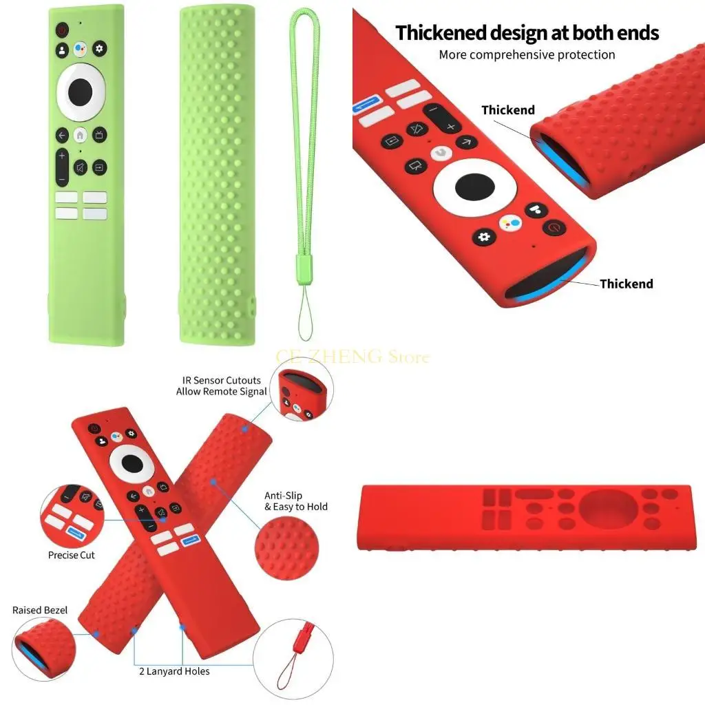 E56B 우아한 리모컨 제어 보호 피부 소프트 실리콘 케이스, 정확한 컷 아웃, Skyworth TC9010 원격에 대한 사용자 친화적