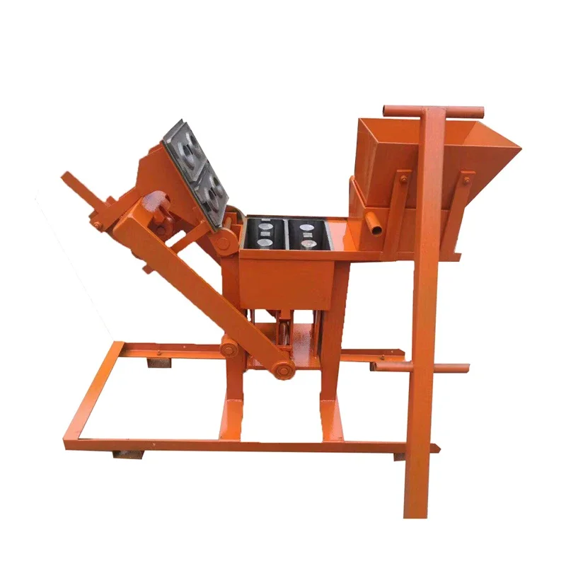 manual earth fired clay mud brick making machine