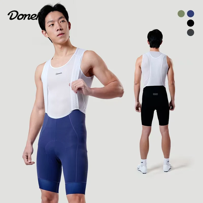 

DONEN Cycling Shorts Elastic Interface Summer High Waist Breathable High Elasticity Men Professional Bib Shorts MTB Road Bike Ap