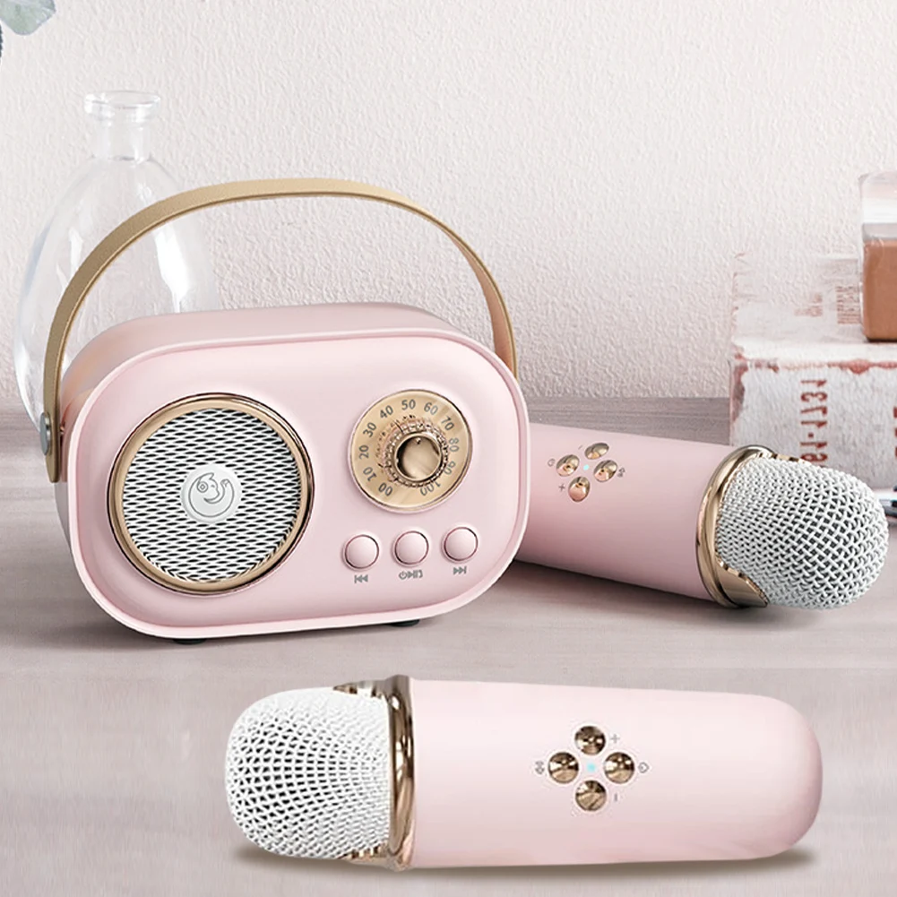 

C20 Plus Bluetooth Speaker Wireless Microphone Karaoke Machine Support Karaoke TF Card FM Play HIFI Bass Handsfree Call Speaker