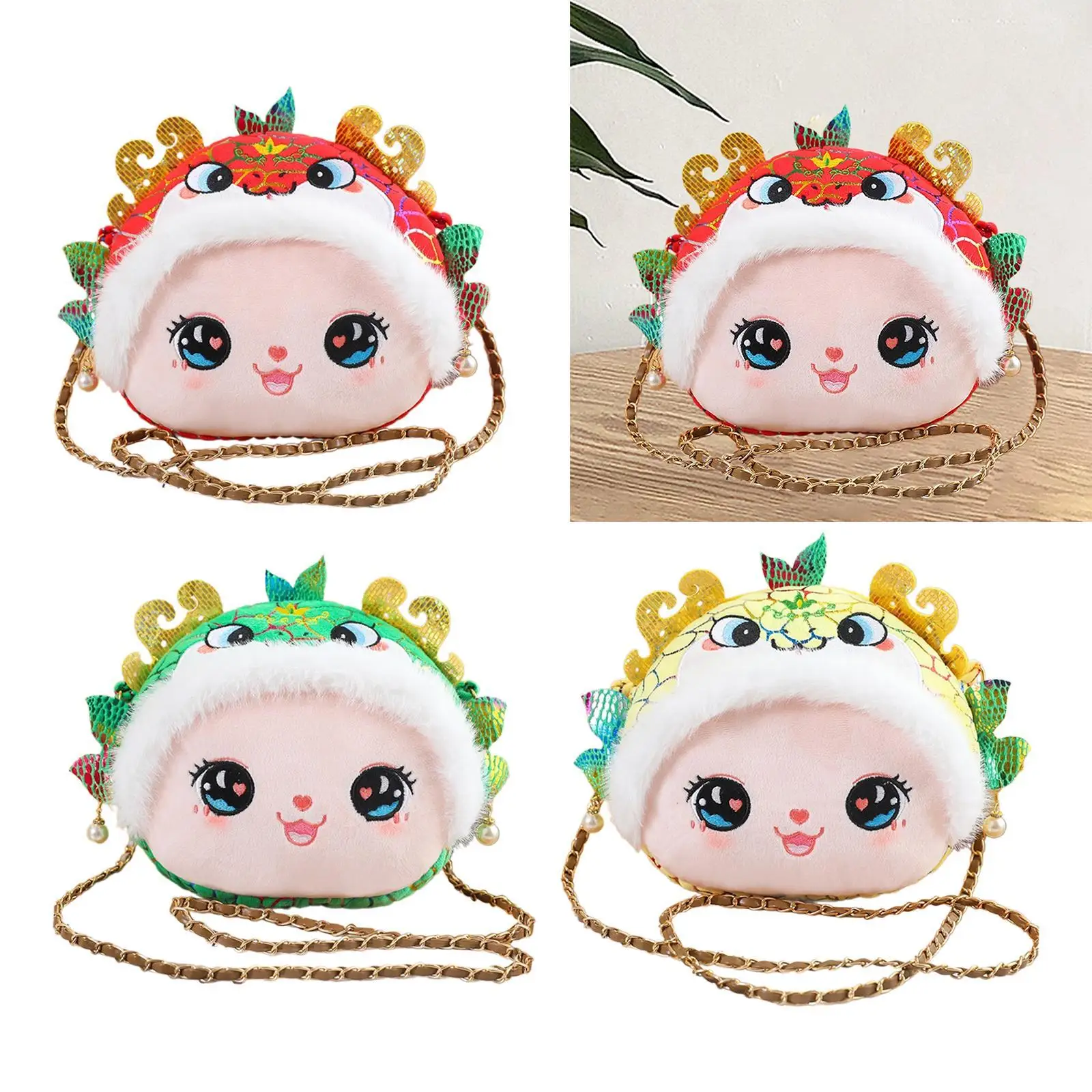 

Lunar New Year Crossbody Bag Snake Doll Bag for Lantern Festival Vacation