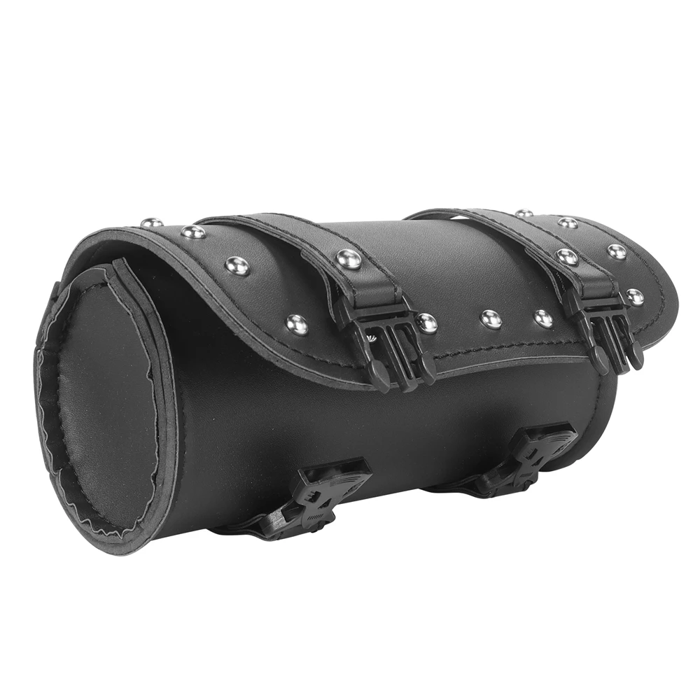 Motorrad Universal Gabeltasche Leder Satteltaschen Werkzeugtasche Aufbewahrungsbeutel Wasserdicht für Harley Sportster XL Softail Honda Yamaha – Detail 5
