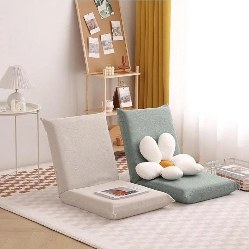 Bed Chair Dormitory Folding Lazy Sofa Tatami Balcony Bay Window Legless Low Recliner Thin Chair Decorative Pillows for Sofa
