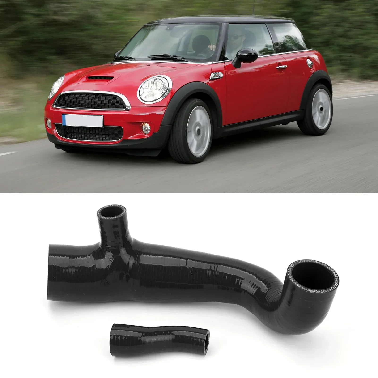 Silicone Air Filter Upper Intake Duct Hose Fit for Mini Cooper S R55 R56 R57  2007-2010 Pre-LCI 1.6L N14 Engine