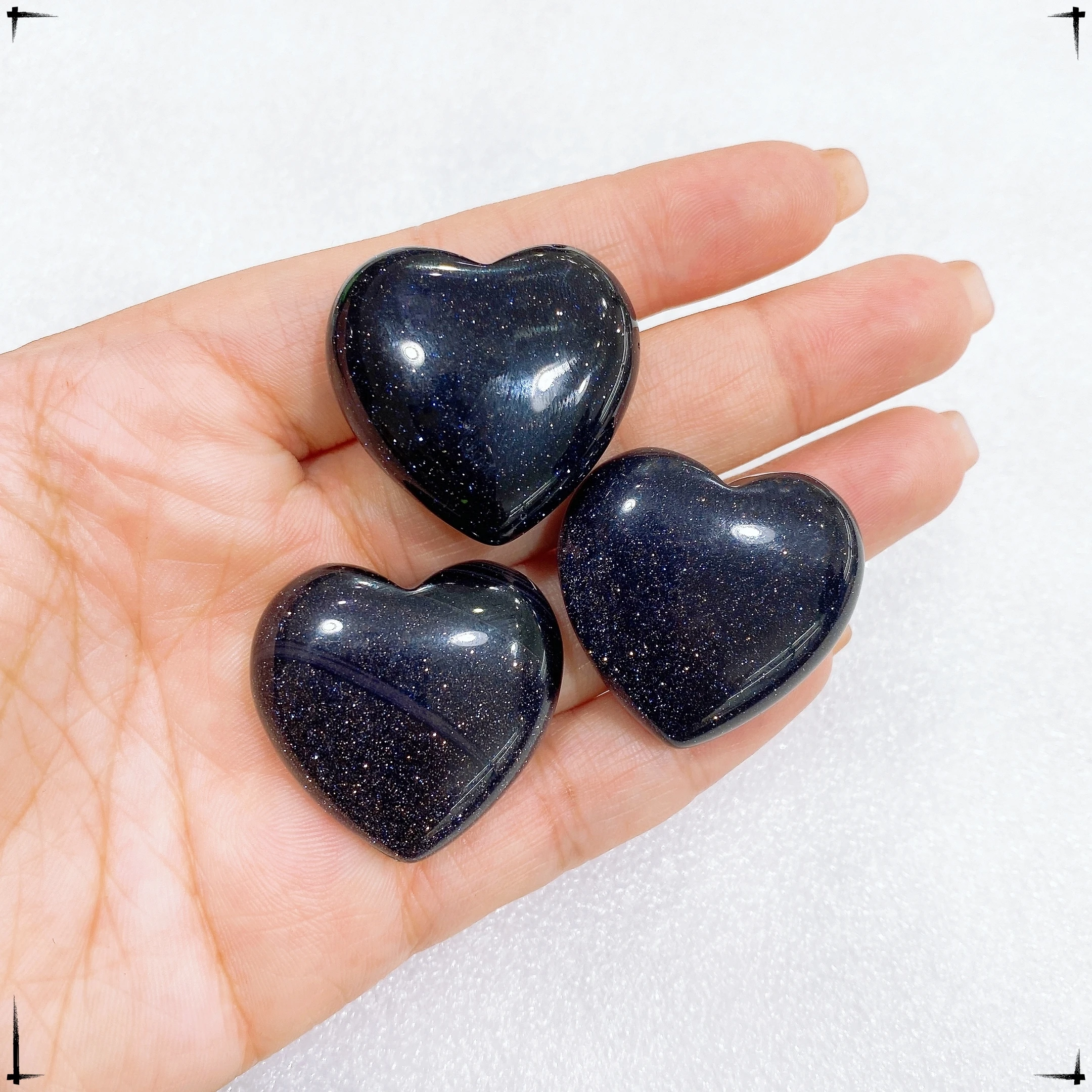 30MM Natural Crystal Heart Shape Statue Crystal Quartz Reiki Healing Love Ornament Carving Figurine Mineral Gem  Home Decor Gift