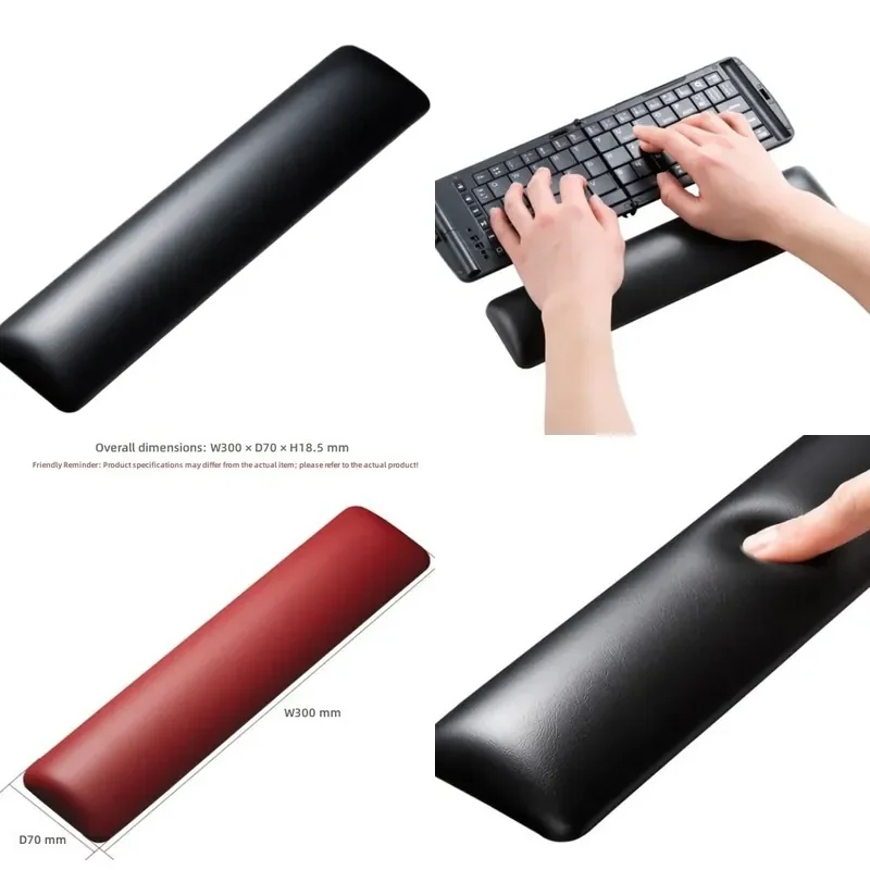 Ergonomic TPU Keyboard Wrist Pad TOK-GELPNL Smooth Wipeable Surface Reduce Wrist Fatigue For Office Desktop