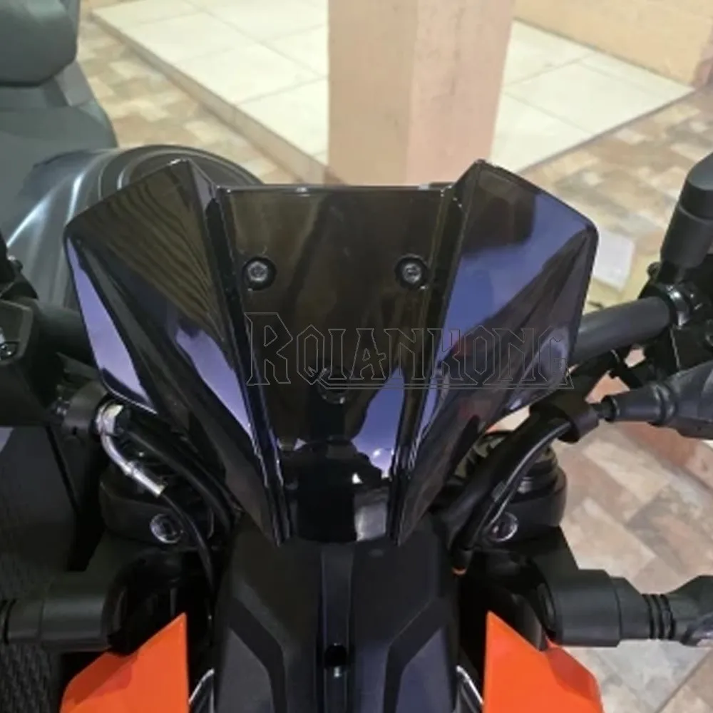 For 2025 Duke125 250 390duke 2026 Front Wind Deflector Shield Airflow 1290 Super Duke R MY20 2020-2024 Windshield Windscreen