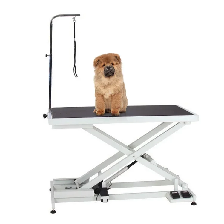 

Pets proofing Stainless Steel Electric Lifting Folding Professional Grade Beauty low low Electric lifting pet grooming table