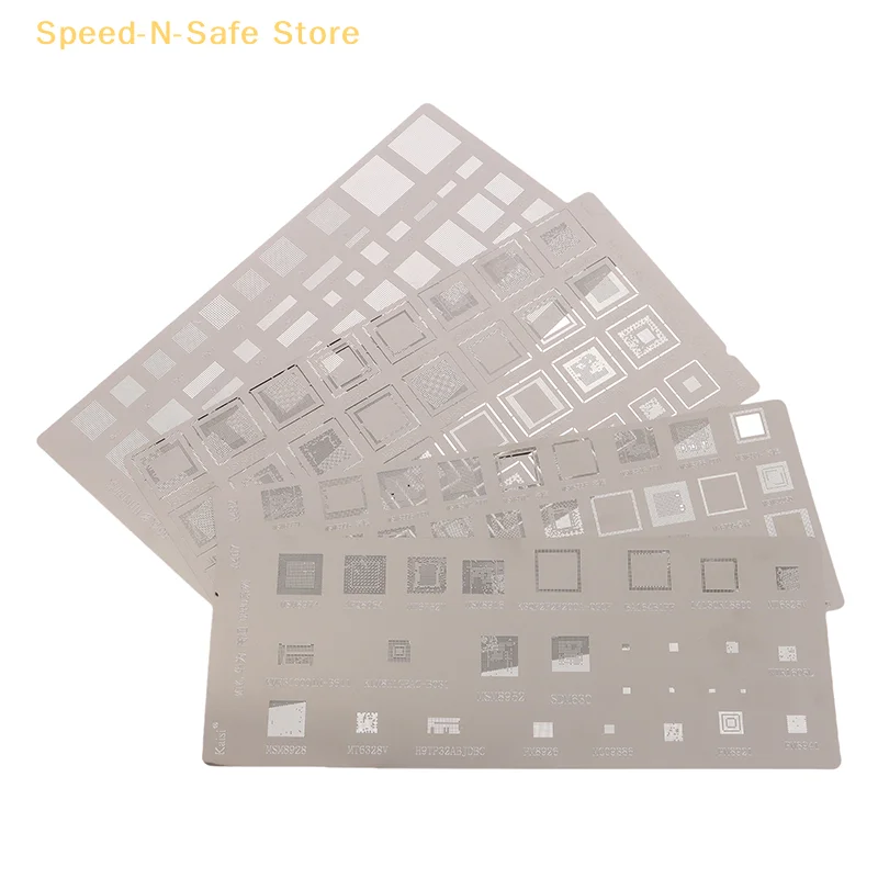 

Универсальный трафарет для реболлинга BGA из 4 шт. для MTK MSM CPU PM Power IC, паяльная сетка для посадки
