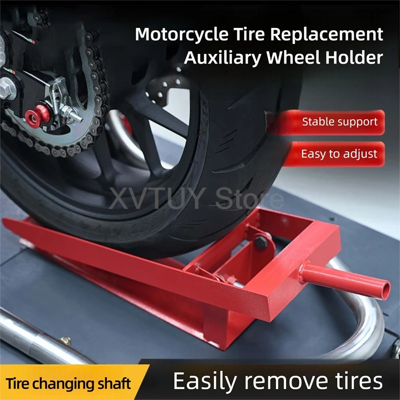 

Lift Assist Wheel Chock Easy Knob Adjustment Wheel Wedge Adjustable 26CM Tire Wedge Fermaruota For Support Repair Motorcycle