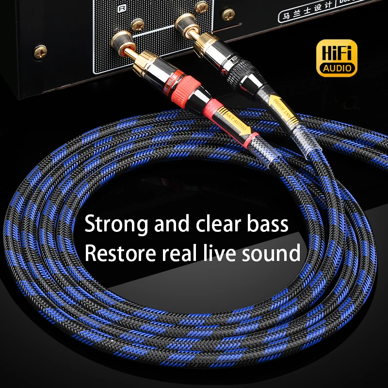 Cavo audio ATAUDIO Hifi RCA Cavo audio da maschio a maschio 6N OFC HIFI 2RCA di alta qualità