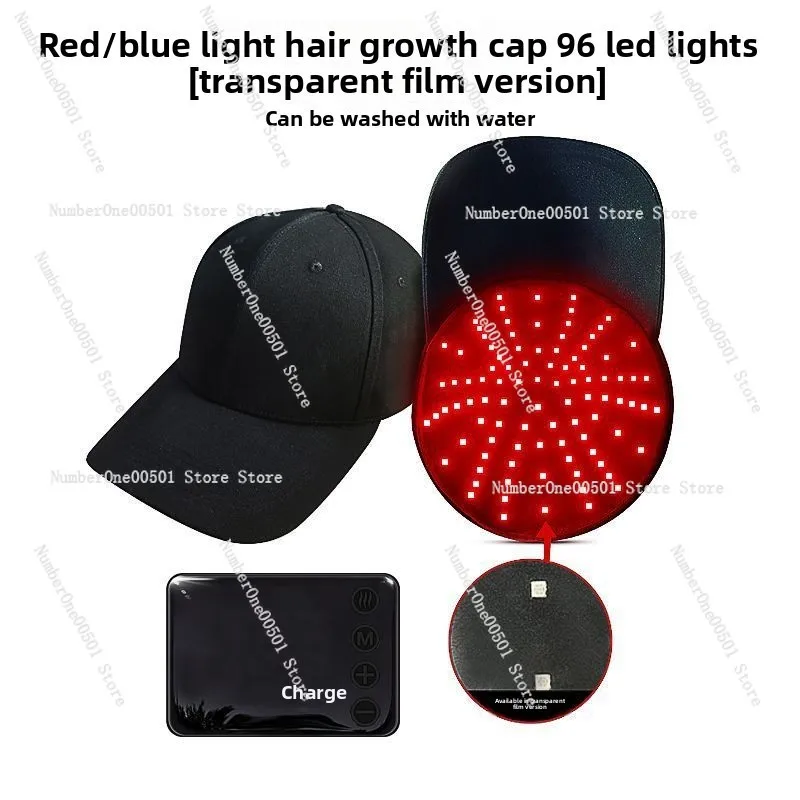 

Portable and rechargeable red light cap, blue light cap, hair growth and hair growth light wave instrument, hair follicle care