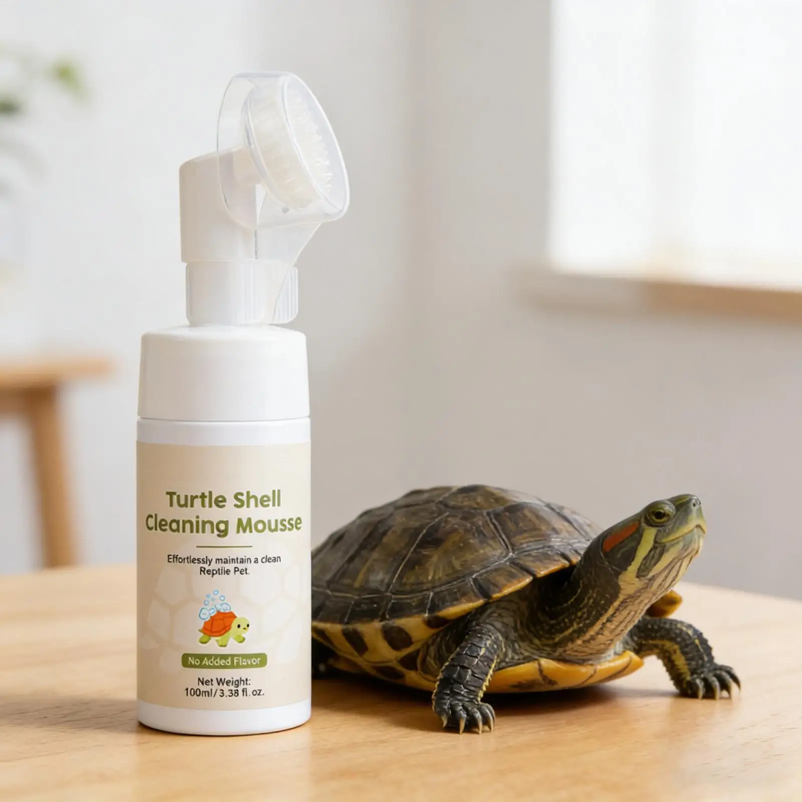 Reptile Cleaner Liquid 100ml Gentle Foaming Cleanser Moisturizing Turtle Shellcleaner For Lizard Snake Habitat Terrarium Indoor view 2