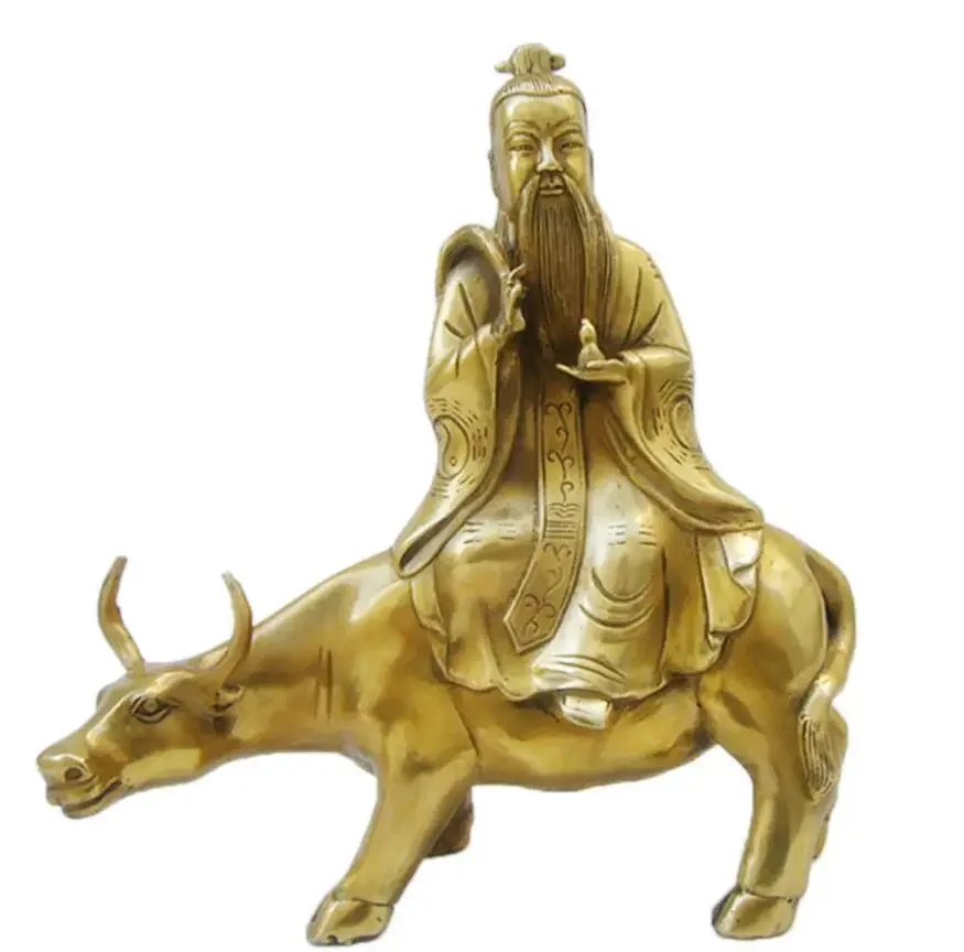 Business gifts pure copper metal crafts taishanglaojun riding qingniu ornaments