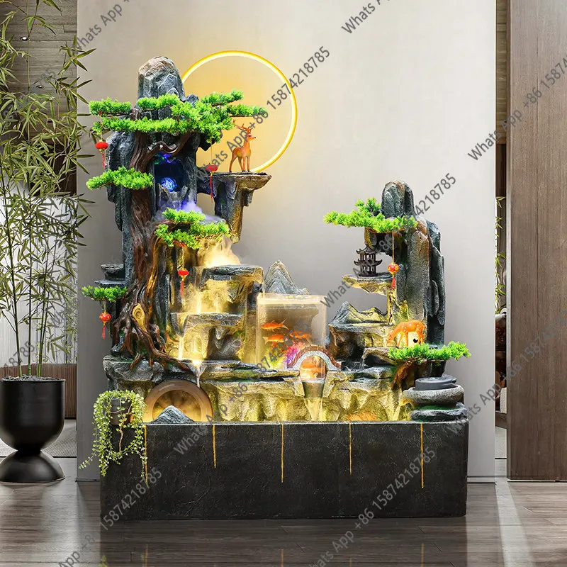 

Landscaping rockery flowing water landscape ornament fountain courtyard fish pond landscaping circulating water decoration