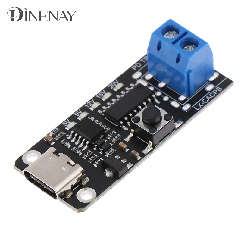 100W 5A Fast Quick Charging Board Type-C USB C QC PD Decoy Trigger Module High Speed Charger Power Delivery Boost Module