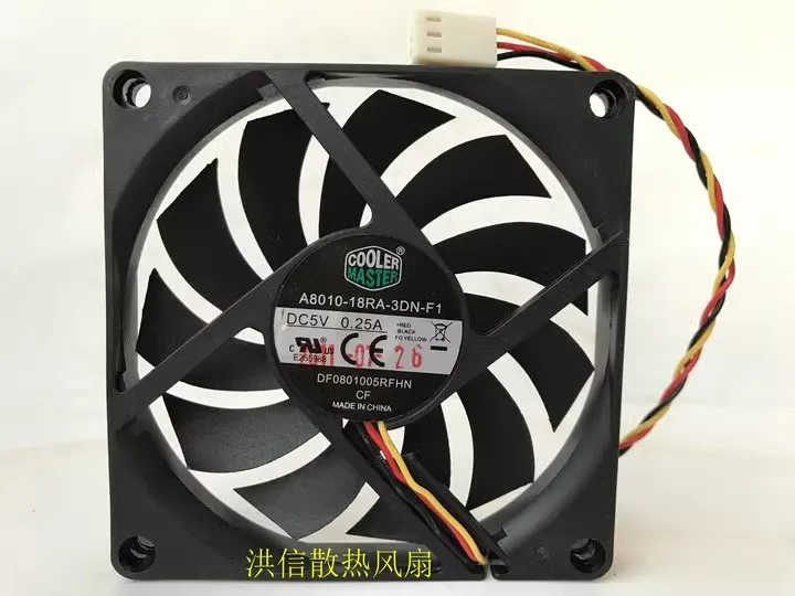Free shipping original A8010-18RA-3DN-F1 5V 0.25A 8CM 8010 cooling fan