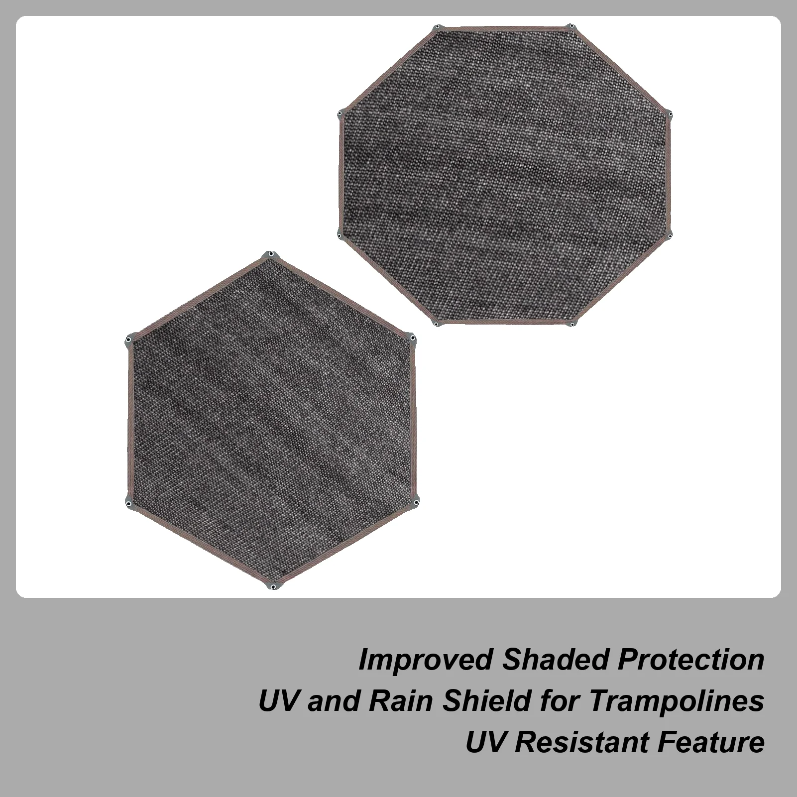 Trampoline Sunshade Cover Mesh Material 6/8/10/12/14FT Trampoline Protective Tool For Picnics Backyards trampoline accessories