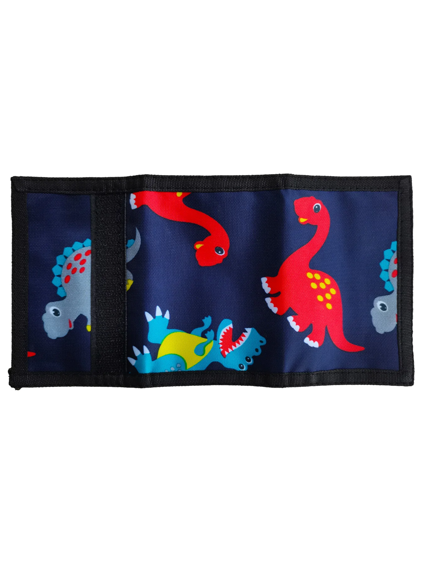Dinosaur Dino Kids Wallet for Boys, Little Boys Wallet for Kids w/Magic Sticker, Play Toddler Wallet for Boy w/Coin Pocket view 3