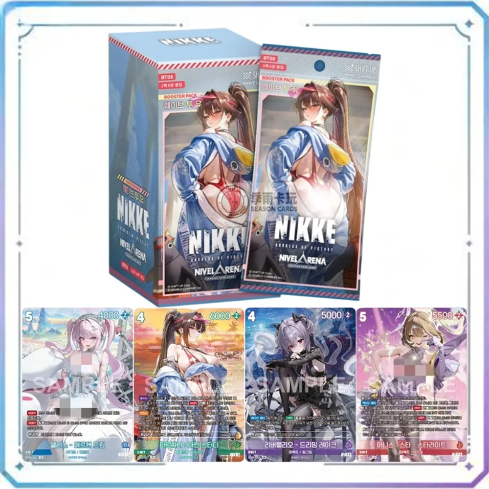 Spot Korean Version of Victory Goddess BT01-BT08 Vs Kani TCG NIVEL Victory Goddess Nikke Anime Collection Card Toy Christma Gift