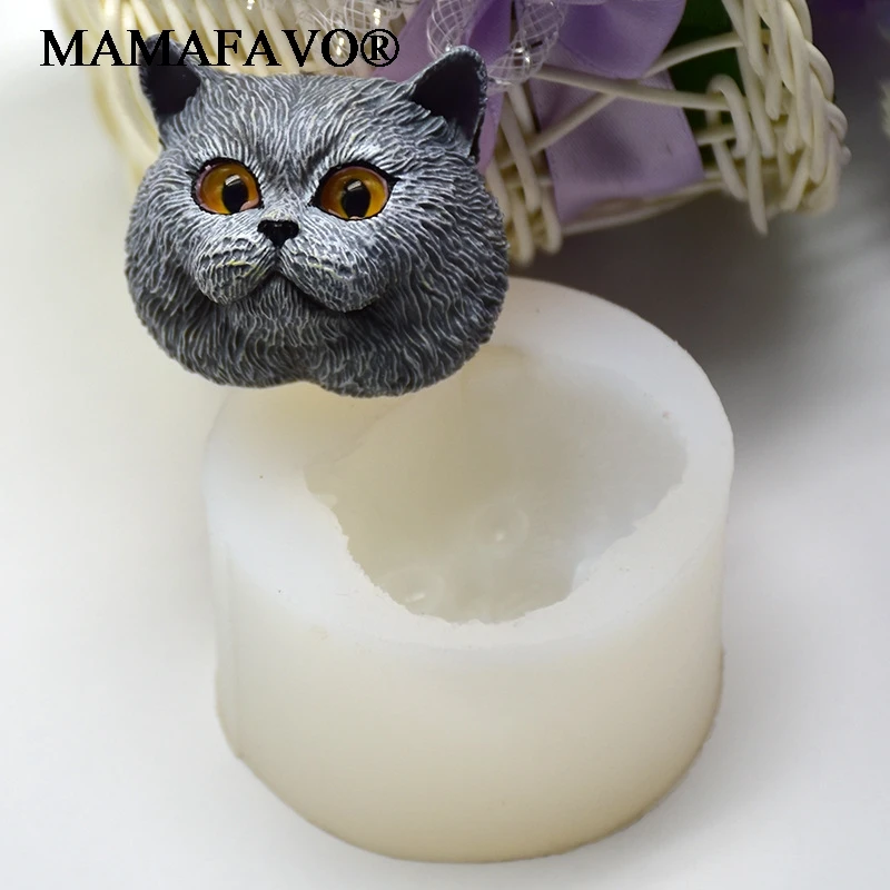 Silicone Mold Short-haired Cat Shaped Handmade Chocolate Soap Mold Fondant Cake Decoration Tool DIY Biscuit Mold Food Safe F032 - view 3