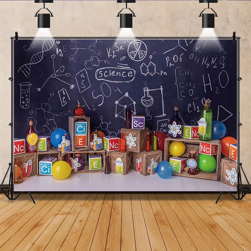 Back To School Backdrop Classroom Pencil Blackboard Kids First Day of Preschool Photography Background Teacher Student Party