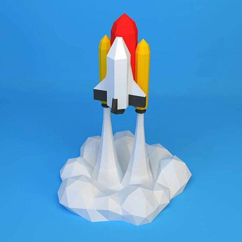 60 cm high Atlanta space shuttle rocket launch decoration home TV cabinet living room simple decoration