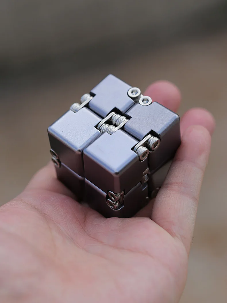 Fashion Metal Infinite Magic Cube New Unique Upgraded Disassembled Assembled Developing Intelligence Decompression Toy