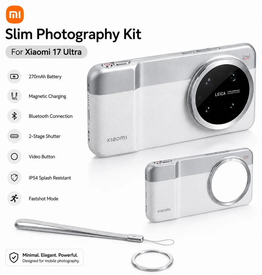 Original Xiaomi 17 Ultra Lightweight Photography Kit,Wireless Grip