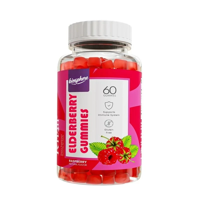 

Halal elderberry Gummies - Super antioxidant supplement to enhance immunity - Non GMO, vegetarian, gluten free, 60 gummies