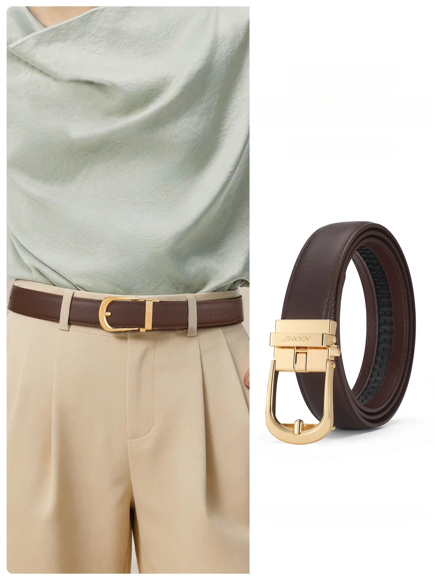 aokang-2026-new-ladies-belt-top-layer-cowhide-high-quality-automatic-buckle-fashionable-women's-pants-belt-elegant-atmosphere