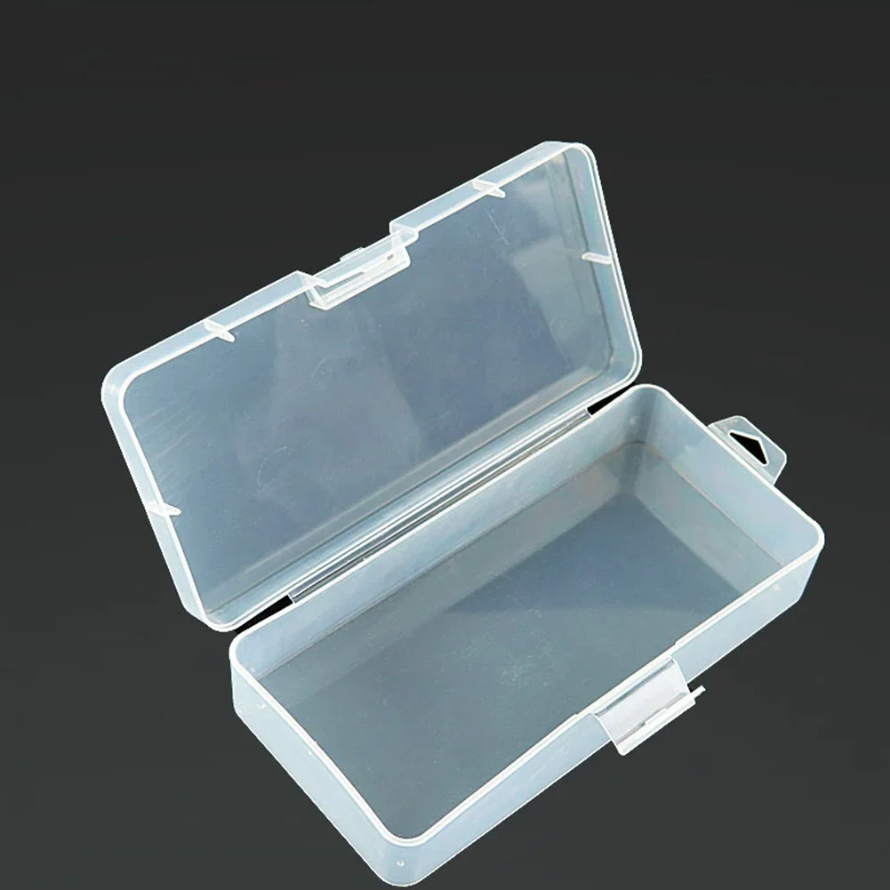 1pc Visible Plastic Fishing Lure Box Fishing Tackle Box Transparent Rectangle Storage Box Screw Holder Case Organizer Container